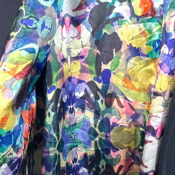 🦜 KATHERINE BARCLAY Montreal Open Blazer Jacket XL Dark Blue Lined Careercore - Picture 5 of 11